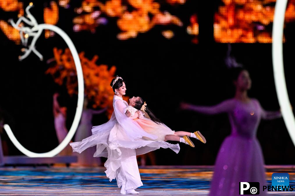 Artists perform during opening ceremony of 4th Asian Para Games in Hangzhou