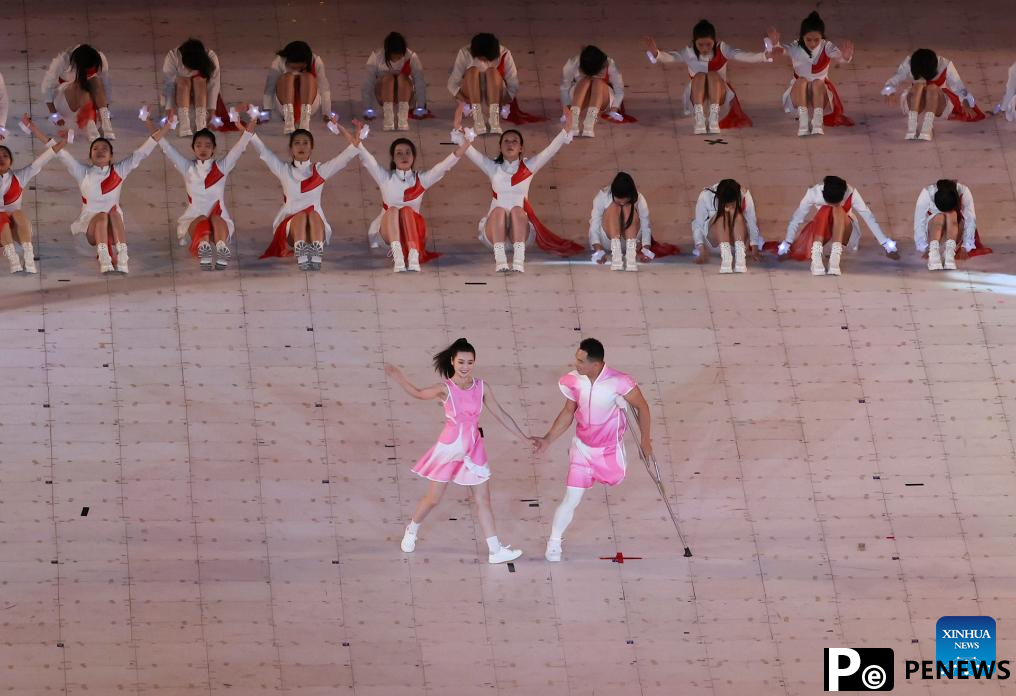 Artists perform during opening ceremony of 4th Asian Para Games in Hangzhou