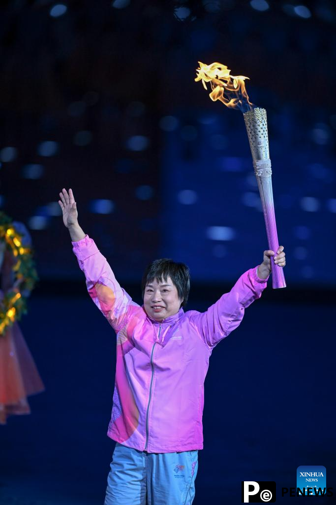 Cauldron lit at opening ceremony of 4th Asian Para Games in Hangzhou