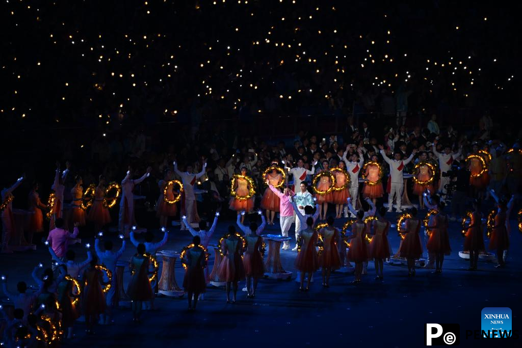 Cauldron lit at opening ceremony of 4th Asian Para Games in Hangzhou