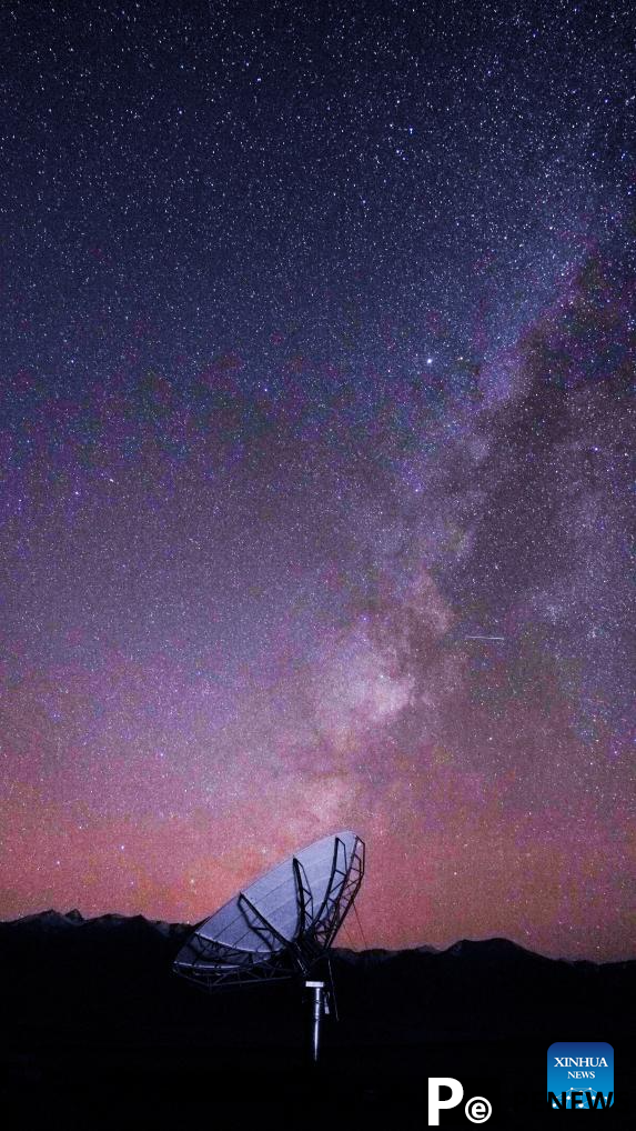 Milky Way illuminates night sky in Ngari Prefecture, SW China