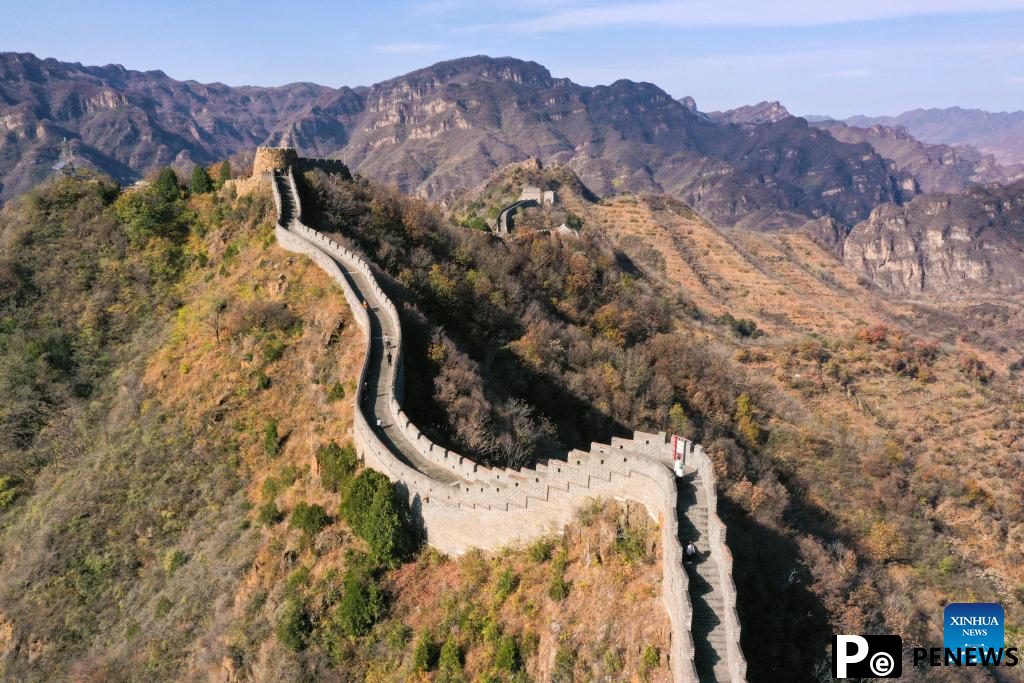 Autumn scenery of Huangyaguan Great Wall in Tianjin