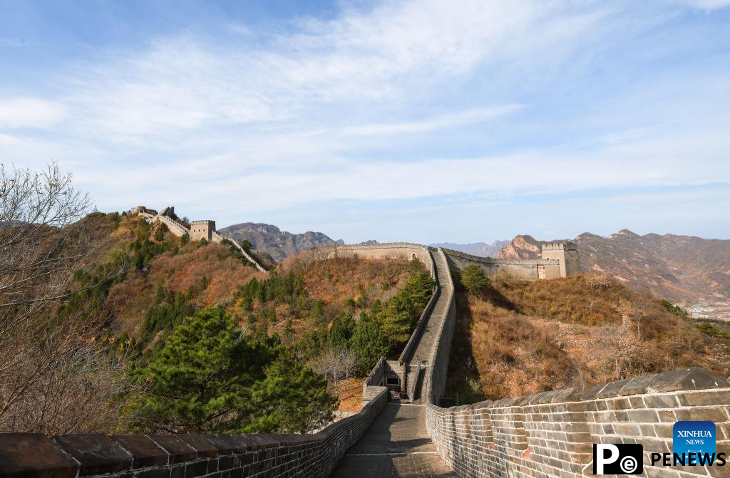 Autumn scenery of Huangyaguan Great Wall in Tianjin