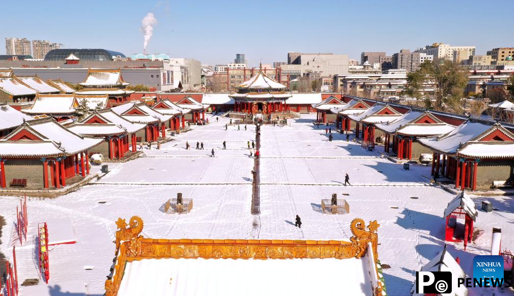 Shenyang Imperial Palace covered in snow