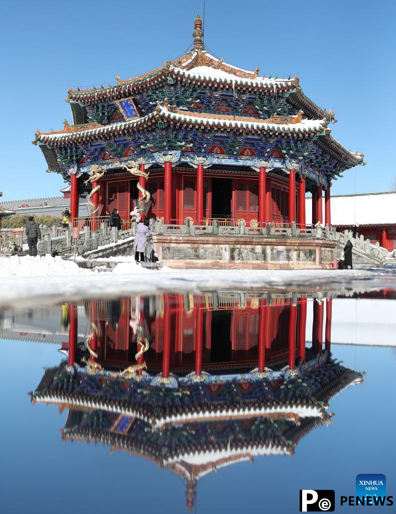 Shenyang Imperial Palace covered in snow