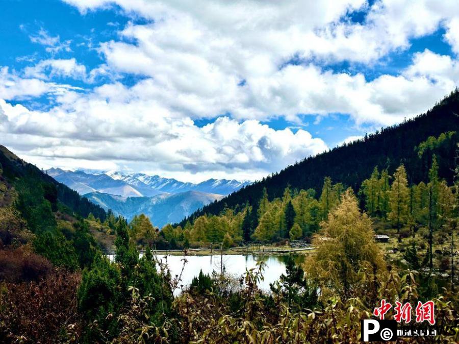 Fairyland scenery at Majiagou valley in Sichuan
