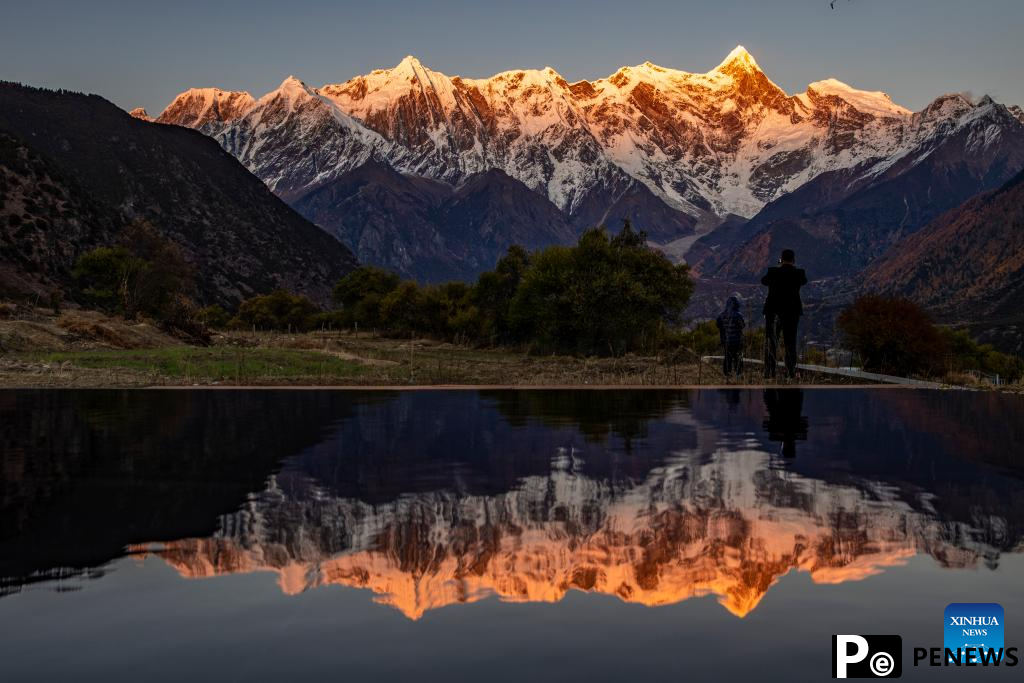 Scenery of Mount Namcha Barwa in China