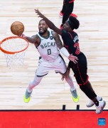 2023-2024 NBA regular season match: Milwaukee Bucks vs. Toronto Raptors