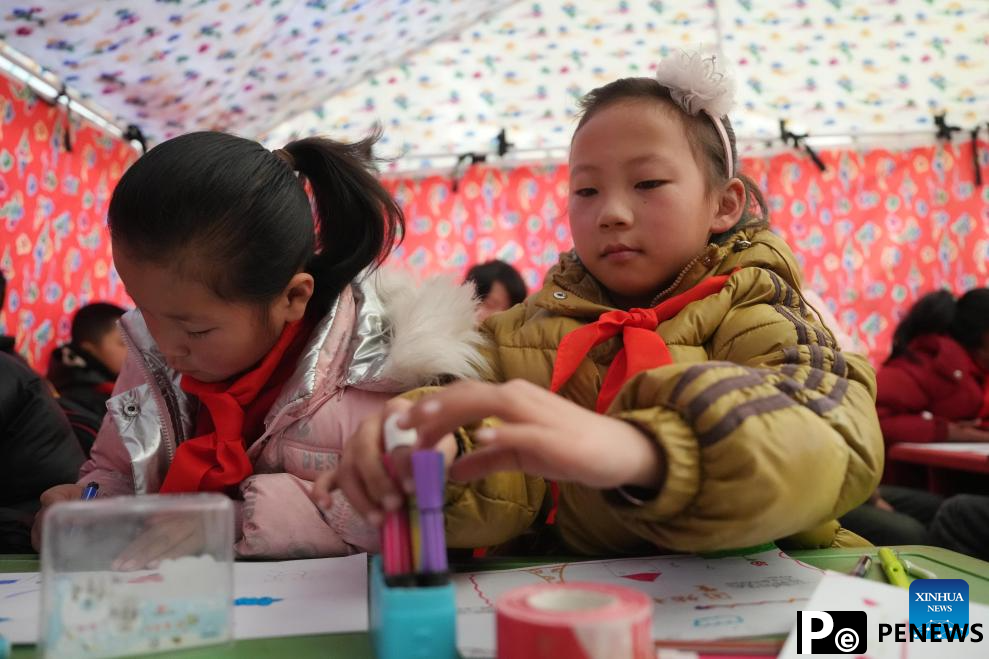 Schools in quake-hit areas of Jishishan start to resume classes