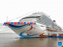 China's first homegrown large cruise ship delivered