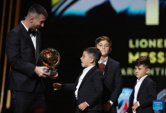 Messi receives 8th Ballon d'Or award in Paris