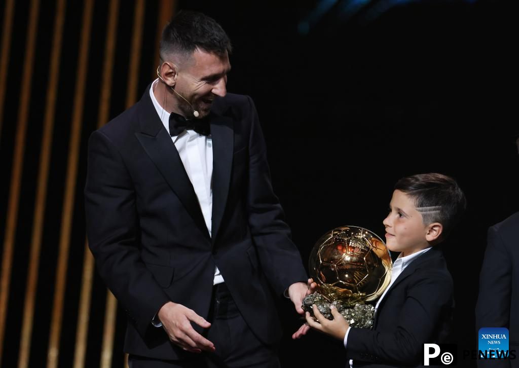 Messi receives 8th Ballon d