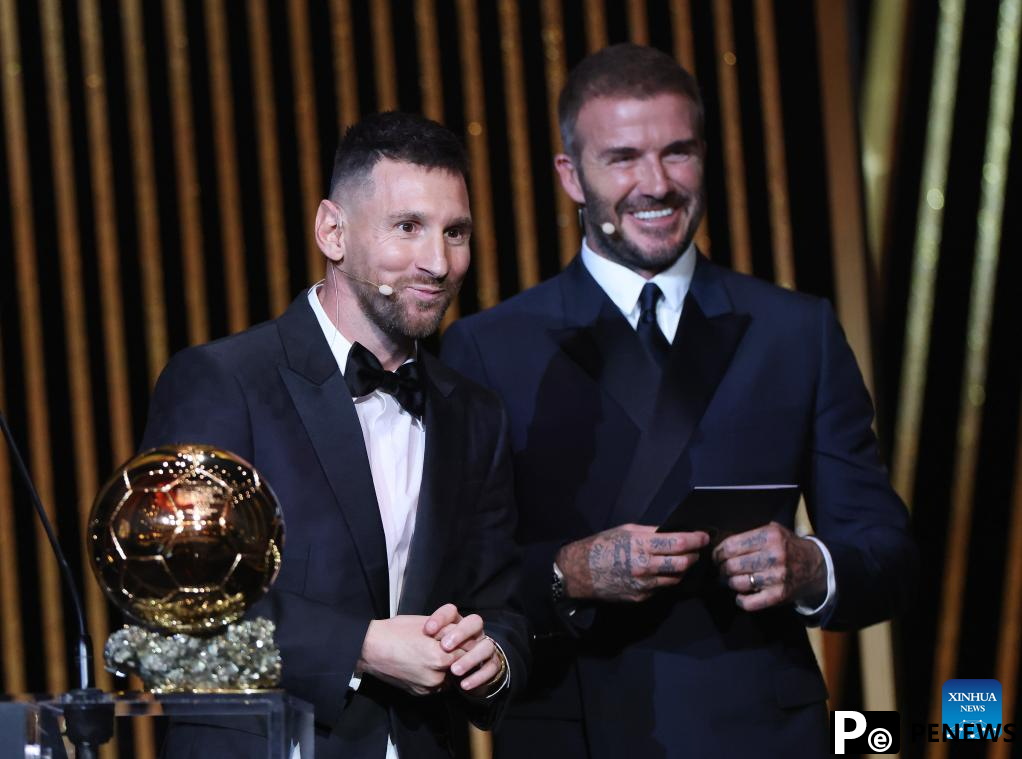 Messi receives 8th Ballon d