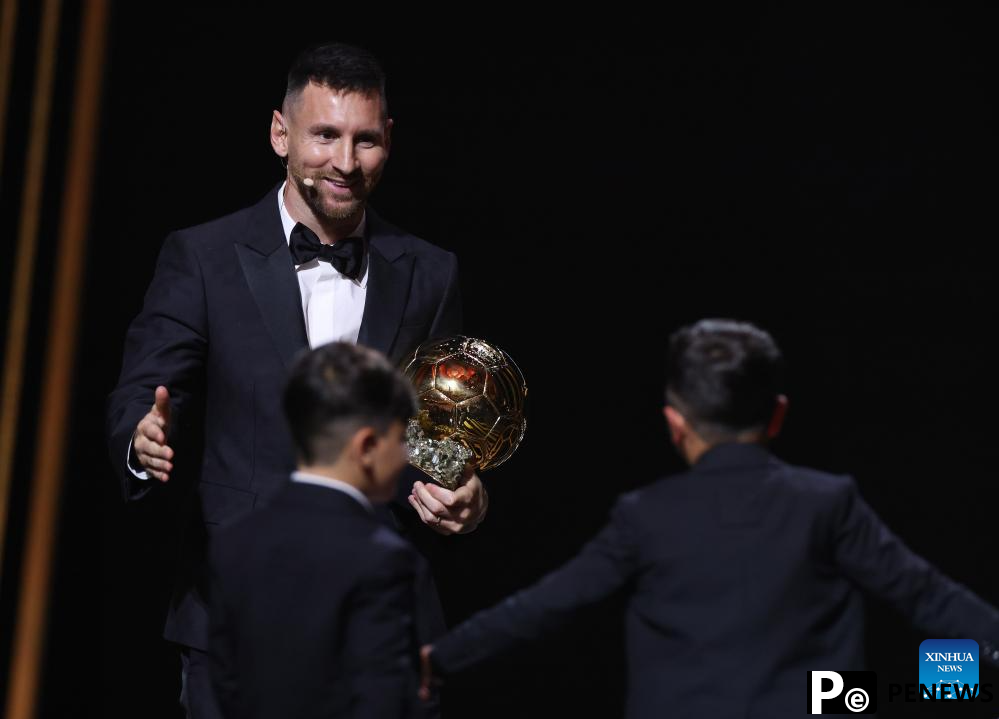 Messi receives 8th Ballon d