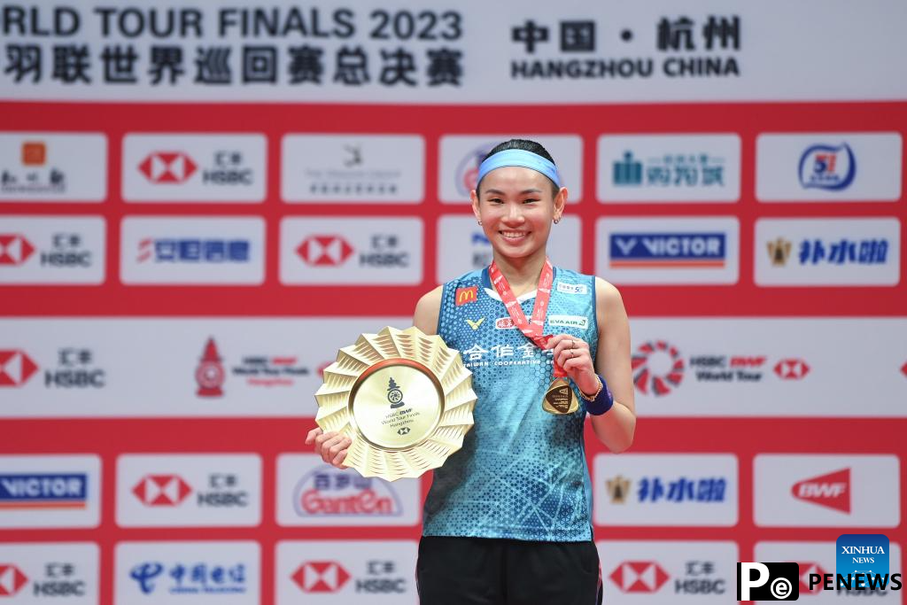 Tai, Axelsen crowned while China takes 2 titles at BWF World Tour Finals