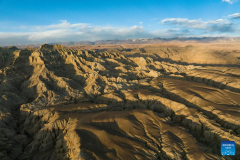 Landscape of earth forest in Zanda County, China's Xizang