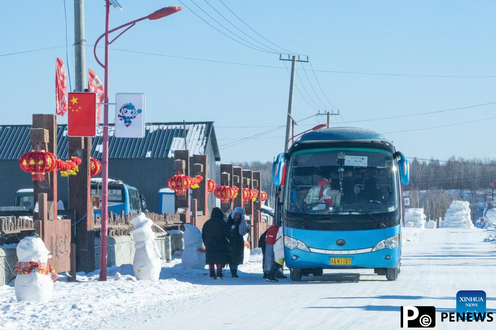 Rime scenery in Heilongjiang, NE China