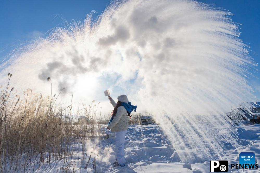 Rime scenery in Heilongjiang, NE China