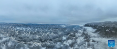 Snow scenery of Wuxi County, SW China