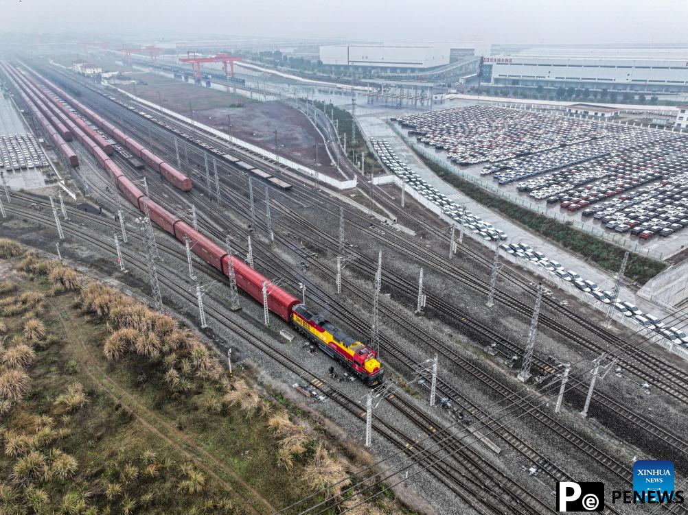 Chongqing witnesses growth in finished car imports via China-Europe freight train service