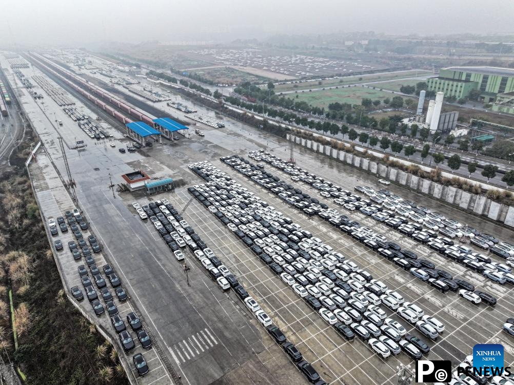 Chongqing witnesses growth in finished car imports via China-Europe freight train service