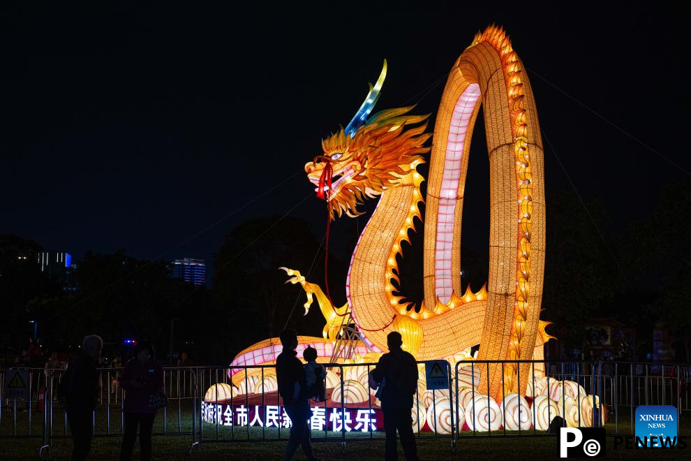 Lighting and appreciating lanterns a time-honored tradition in China during Spring Festival