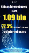 China's internet users reach 1.09 bln