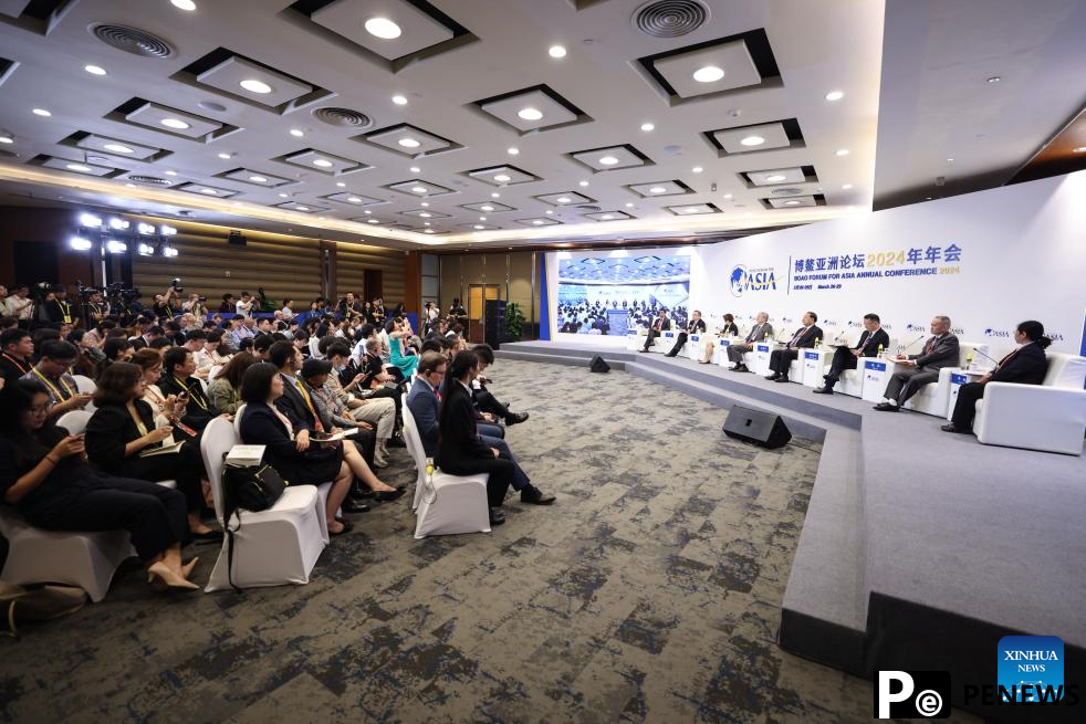 Panel discussions held at Boao Forum for Asia in south China