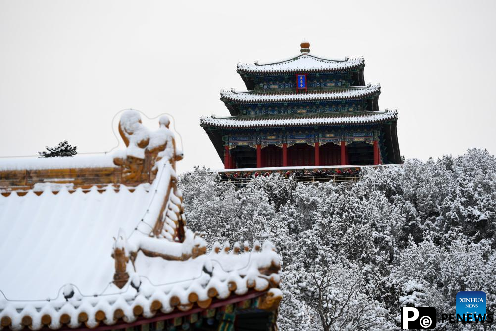 Snow scenery in Beijing