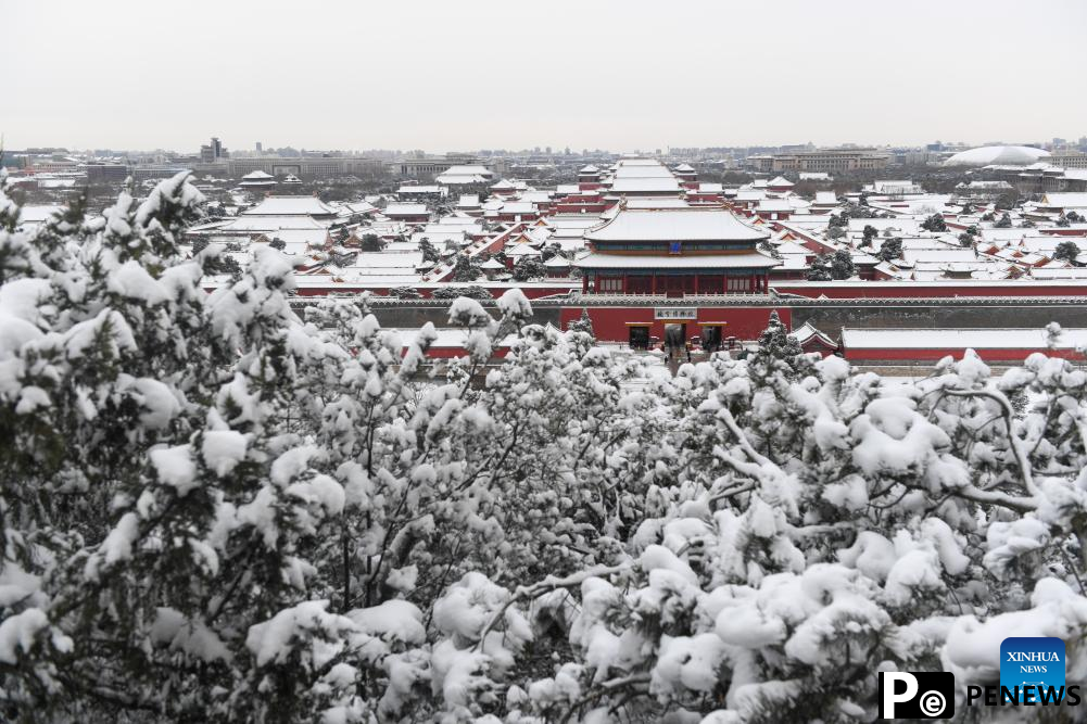 Snow scenery in Beijing