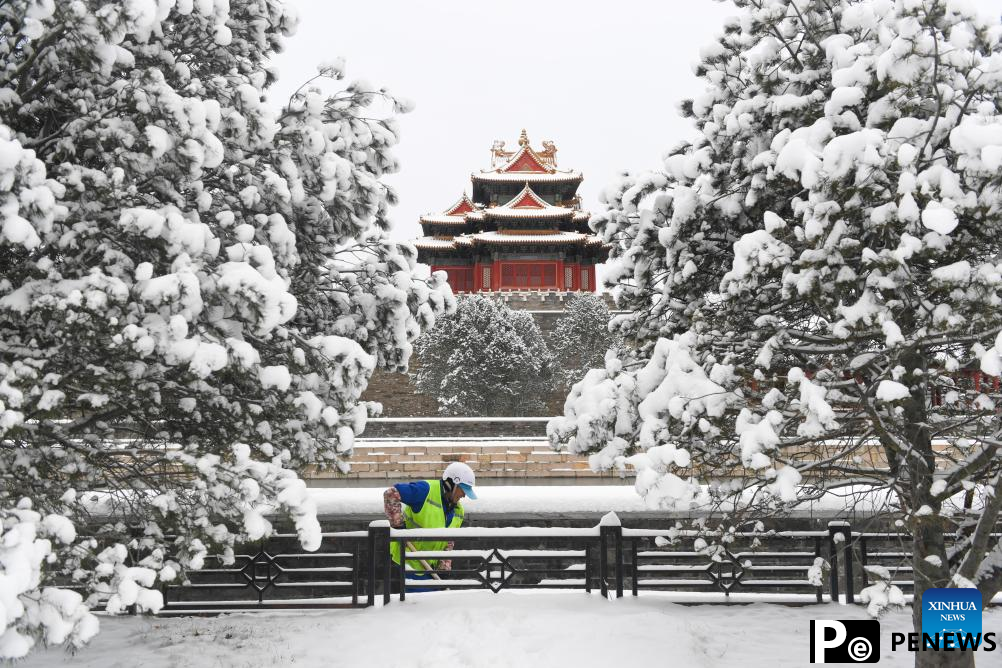 Snow scenery in Beijing