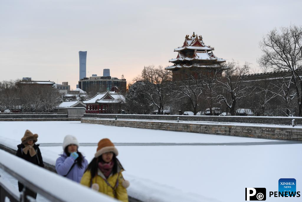 Snow scenery in Beijing