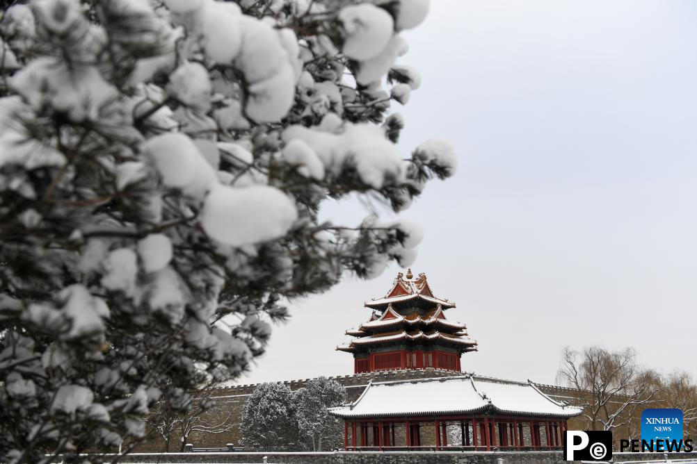 Snow scenery in Beijing