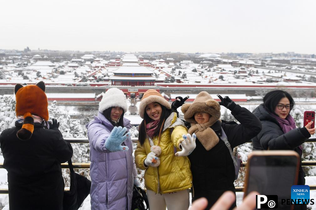 Snow scenery in Beijing