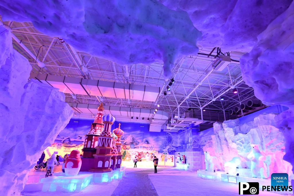 Ice and snow art gallery attracts tourists in Heilongjiang