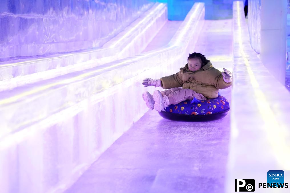 Ice and snow art gallery attracts tourists in Heilongjiang
