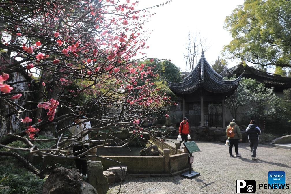 Spring scenery of Jichang Garden in Wuxi, E China