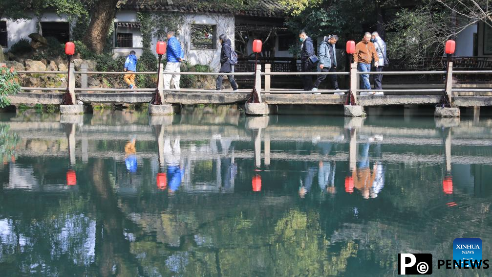 Spring scenery of Jichang Garden in Wuxi, E China