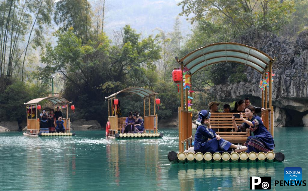 View of Daxiaojing scenic spot in Guizhou, SW China