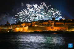Malta International Fireworks Festival held in Sliema