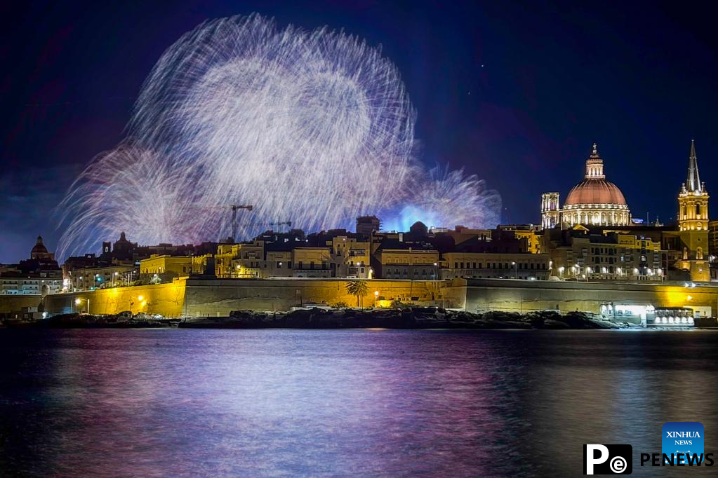 Malta International Fireworks Festival held in Sliema