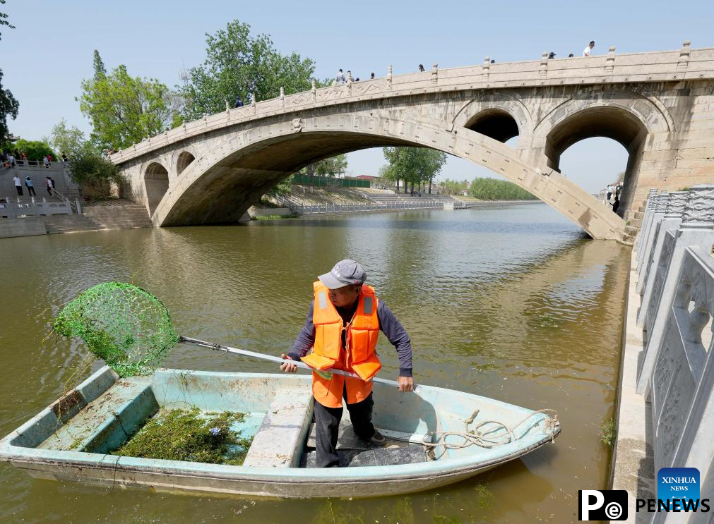 A glimpse of Zhaozhou Bridge scenic area in Hebei, N China