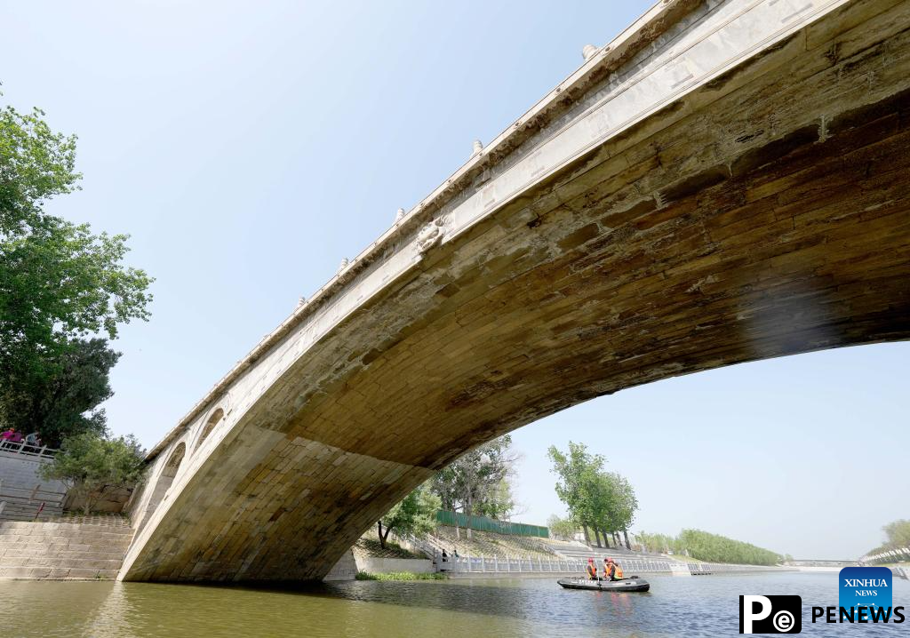 A glimpse of Zhaozhou Bridge scenic area in Hebei, N China