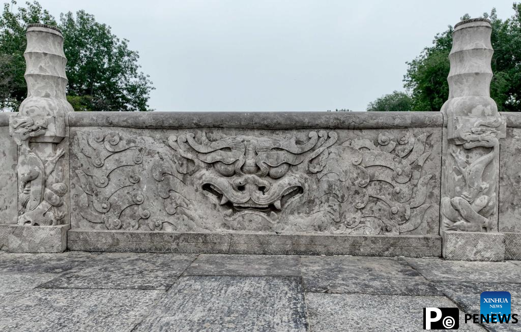 A glimpse of Zhaozhou Bridge scenic area in Hebei, N China