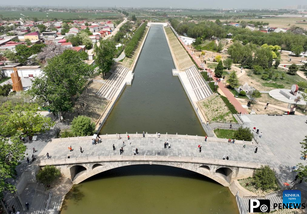 A glimpse of Zhaozhou Bridge scenic area in Hebei, N China