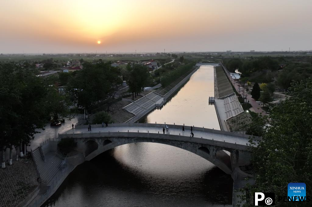 A glimpse of Zhaozhou Bridge scenic area in Hebei, N China