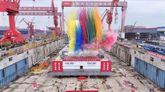 Construction of China's second homegrown large cruise ship in steady progress
