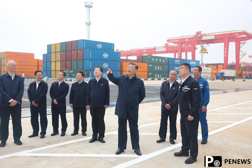 Xi inspects Rizhao in east China