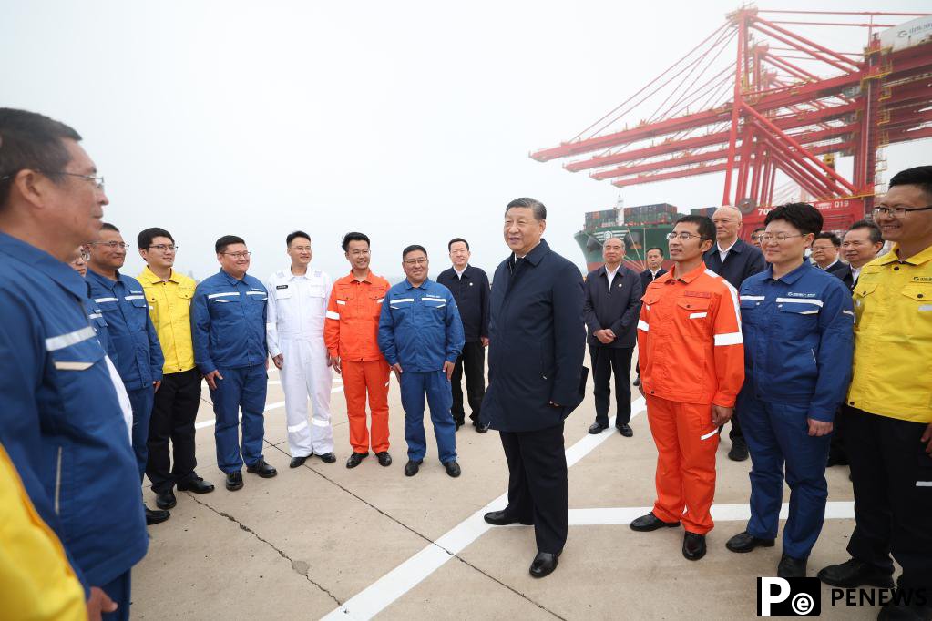 Xi inspects Rizhao in east China