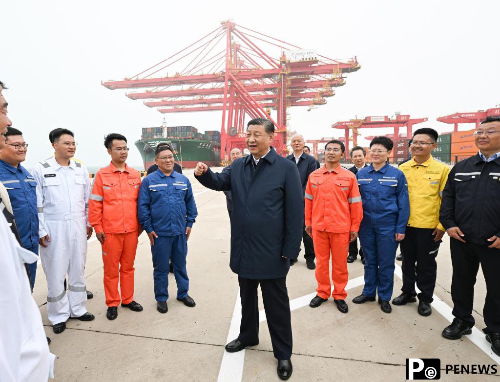 Xi inspects Rizhao in east China